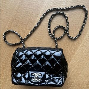 Chanel Black Quilted Crossbody Bag with Iconic CC Logo